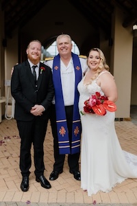 Wedding ceremony by Dr. Gerrit Rademeyer in Cape St Francis