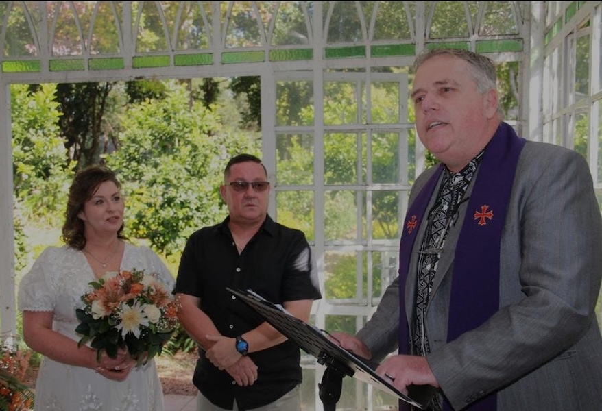 Wedding ceremony by Dr. Gerrit Rademeyer in Cape St Francis