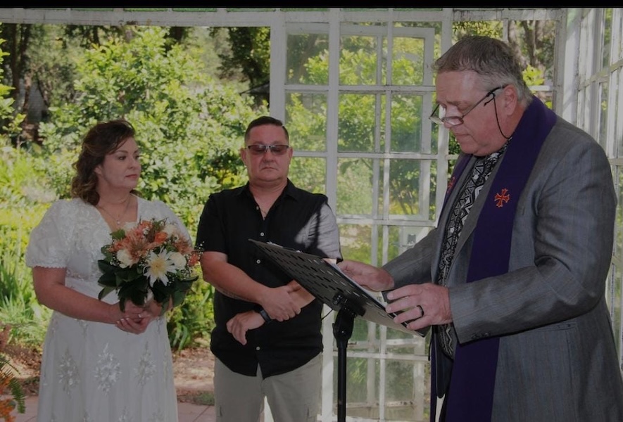 Wedding ceremony by Dr. Gerrit Rademeyer in Cape St Francis