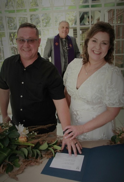 Wedding ceremony by Dr. Gerrit Rademeyer in Cape St Francis