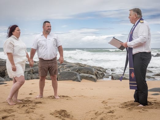 Wedding ceremony by Dr. Gerrit Rademeyer in Cape St Francis