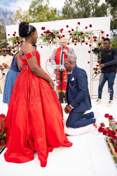 Wedding ceremony by Dr. Gerrit Rademeyer in Cape St Francis