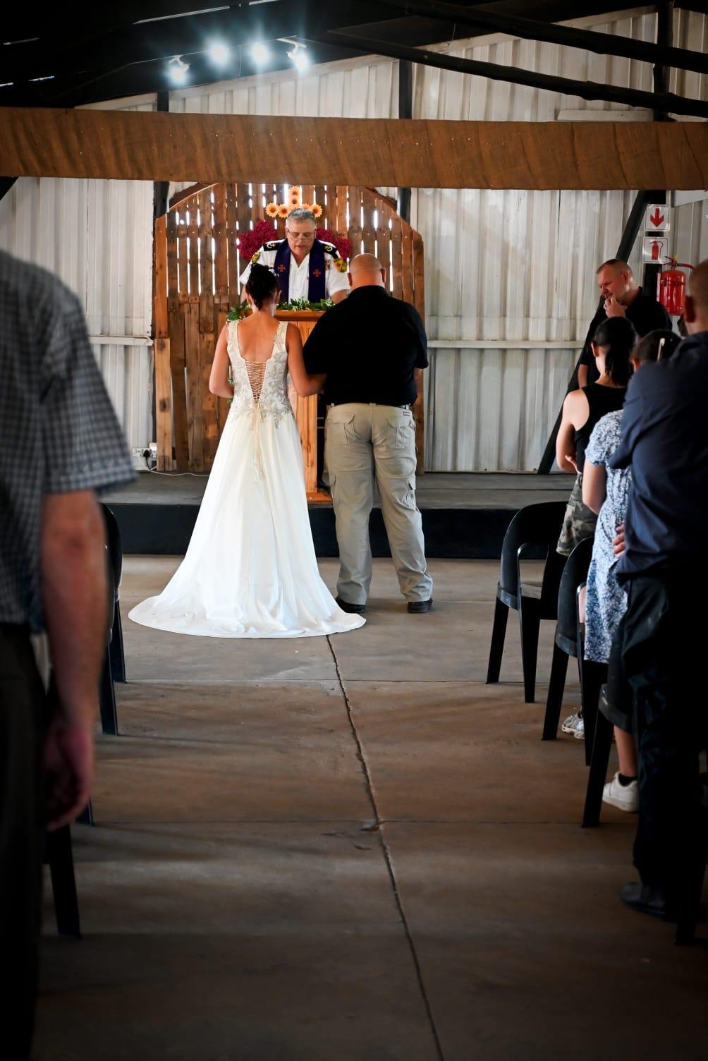 Wedding ceremony by Dr. Gerrit Rademeyer in Cape St Francis